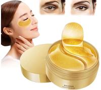Houmai Gold Eye Mask, Eye Mask Pure Gold Anti-Aging Collagen Eye Mask, For Dark Circles and Puffiness, Anti-Aging Moisturizing Eyes Skin Care, 24k Gold Essence Eye Patch for All Skin (1box)