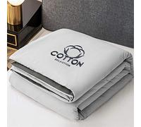 HOUMEL Duvet 4.5 Tog - Summer Microfiber Cool Multiple Sizes Quilt Anti-acarian Lightweight Embroidery Bed Accessory 016 (Color : D, Size : Single)