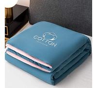 HOUMEL Duvet 4.5 Tog - Summer Microfiber Cool Multiple Sizes Quilt Anti-acarian Lightweight Embroidery Bed Accessory 016 (Color : C, Size : Single)