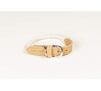 Pet Brands Hound Real Leather Braided Dog Collar - Small