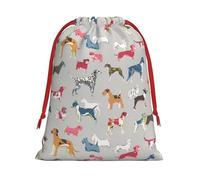 Hound Dog. Drawstring Gift Bag Holiday Present Goody Bags For Xmas Party Reusable Storage Pouches