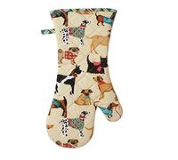 Ulster Weavers Hound Dog Single Oven Glove Beige, Black and Green