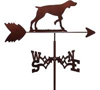 Hound Weather Vane Wind Direction Indicator, Dog Metal Weathervane Wind Vane Weathercock Decoration Outdoor Sheds Iron Yard Roofs Measuring Tools