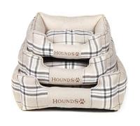 Hounds Checkered Cream Rectangular Pet Bed Assorted Sizes