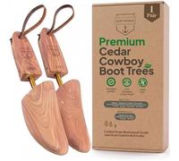 HOUNDSBAY Cowboy Boot Trees, Cedar Western Boot Tree for Men & Women, Shoe Tree for Boots, Boot Stretcher & Shaper, Cedar, Men's Small = 7-7.5 US