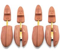 HOUNDSBAY Shoe Tree for Men, Wooden Shoe Stretcher Men, Cedar Shoe Trees for Men, Adjustable Shoe Trees for Sneakers or Boots, Natural Cedar, 10-11 US/L