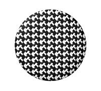 Houndstooth Black Button Pins 1 Pc, 2.4 Inch Round Button Badges Metal Personalized Picture Photo Pin Buttons Kit For Craft Supplies Christmas Diy Party Projects, 20 PCS, One size