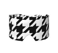 Houndstooth Black Print Eye and Ear Muffs Blackout Sleeping Noise Blocking Ear for Adults Kids Men Women