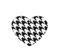 (Houndstooth Black) Printed Paper Car Air Freshener Lavender Scented Hanging Odor Remover 10/40/100 Pcs for Vehicle Home Closet Wardrobe - Heart Shape
