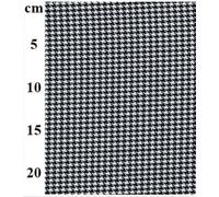 Houndstooth Dog Tooth Polyviscose Checks 65% Polyester 35% Viscose 145cm Wide Cotton Drill Checks Winter Suiting Fabric for Sewing, Crafting, Dressmaking, Patchwork Black and White by The metre