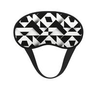 Houndstooth Monochrome Print Blackout Sleep Mask, Light Blocking Eye Mask for Sleeping Travel, Camping, Shift Work