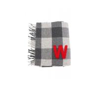 Houndstooth Wool Scarf - unisex - Weekend Max Mara - Winter Scarves - Gray - ONE SIZE - Accessories ONE SIZE