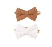 HOUNIIXIE 2 x Baby Bow Headbands Toddler Hair Bands Headwear for Girls Newborn Headbands Photography Props Hair Style 02 1 Count (Pack of 1)
