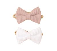 HOUNIIXIE 2 x Baby Bow Headbands Toddler Hair Bands Headwear for Girls Newborn Headbands Photography Props Hair Style 01 1 Count (Pack of 1)