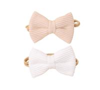 HOUNIIXIE 2 x Baby Bow Headbands Toddler Hair Bands Headwear for Girls Newborn Headbands Photography Props Hair Style 03 1 Count (Pack of 1)