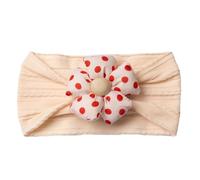 HOUNIIXIE Baby Elastic Flower Turban Headband Infant Soft Stretchy Hair Accessories for Toddlers Baby Pink