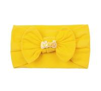 HOUNIIXIE Baby Headband, Baby Turban, Headband, Bows, Headbands, Newborn Headbands for Babies, Light Yellow, 1 Count (Pack of 1)