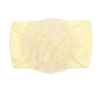 HOUNIIXIE Baby Headband Elastic Flower Baby Headband Soft Elastic Photography Beige 2-3T Beige 2-3 Years