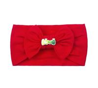 HOUNIIXIE Baby Headband Turban Headbands Bowknot Hair Bands Newborn Baby Red (Big Red), 2-3 Years