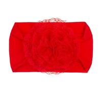 HOUNIIXIE Elastic Baby Headband, Flower Headbands for Infants, Soft and Stretchy Hair Accessories, Toddlers, Photography, Red, 2-3T, Red, 1 count (pack of 1)
