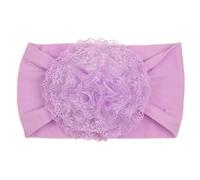 HOUNIIXIE Elastic Baby Headband Flower Headbands for Infants, Soft and Stretchy Hair Accessories Toddlers Photography Purple