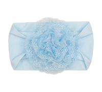 HOUNIIXIE Elastic Baby Headband Flower Headbands for Infants, Soft and Stretchy Hair Accessories Toddlers Photography Blue
