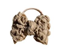 HOUNIIXIE Girls Bowknot Headband Soft Stretchy Elastic Hair Bands for Toddlers Coffee 1 count (Pack of 1)