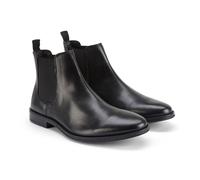 Hounslow Leather Chelsea Boots Silver Street London Black 10