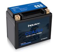 HOUNY Lithium Motorcycle Battery, YTX14 BS 260CCA LiFePO4 Motorcycle Battery, 12V 15AH ATV, UTV, Jet Ski, 4 Wheeler, Snowmobile, Watercraft, Seadoo, Polaris, Generator Riding Lawn Mower Battery