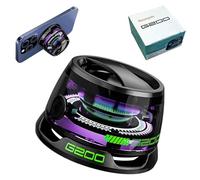 Hounyoln Magnetic Bluetooth Speaker,Multifunctional Portable G200 Speaker with Multi RGB Color Light Show-3D Surround Sound Effect,Phone Stand for iPhone, Android, TWS Pairing (Black)