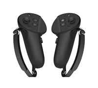 Hounyoln Touch Controller Grip Cover Compatible with Meta Quest Pro , Anti-Throw Handle Sleeve with PU Adjustable Wrist Knuckle Strap (Black)