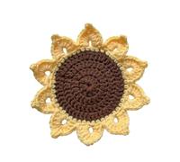 HOUODQU Artisanal Crochet Placemats Decorative Accessory for Dining Heat Resistance Wool Coasters
