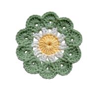 HOUODQU Artisanal Crochet Placemats Decorative Accessory for Dining Heat Resistance Wool Coasters