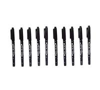 Houolsator 10Packs Professional Body Art Pens Temporary Tattoo Marker Skin Marker Positioning Pen Permanent Makeup Body Art Beauty Tool(Black) skin pen paint paint