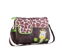 Houolsator Multifunctional Mummy Handbag Large Capacity Baby Diaper Nappy Changing Bag Waterproof Tote Bag Giraffe Pattern with Green Brim Mummy handbags