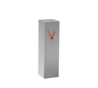 Hour Clock Metallic Gray