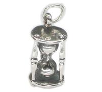 Hour Glass Timer sterling silver charm .925 x 1 Egg Timers charms