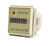 Hour Meter Timers Counter 220V-240V 50Hz Operating Hours Counter Gauge for Industrial/Machinery/Vehicles Air Conditioning Time Management Tool