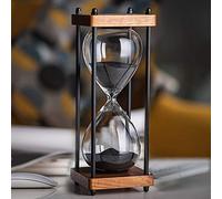 Hourglass 30 Minute Sand Timer, Colorful Gift Package Sand Clock, Black