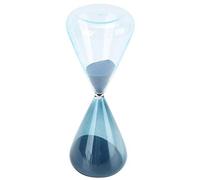Hourglass Clock Blue Sand Timer, Innovative Cone Shape Unique Sand Clock Timer Glass Birthday Gift Office Kitchen Decor Table Ornament(M)