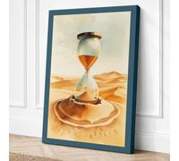 Hourglass in the Desert Canvas Wall Art Print 24x16 Inch | Ready to Hang, Gallery Wrapped, Fade-Resistant Inks, Securely Packaged, UK Made