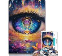 Hourglass in The Eyes 1000 Piece Jigsaw Puzzles for Teenagers,Challenging Game And Family Play with Fully Interlocking Randomly Shaped Pieces 38x26cm