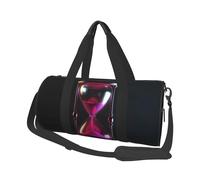Hourglass Representing Time Travel Duffel Bag Sports Gym Bag, Lightweight Overnight Weekender Bag With Shoes Compartment Yoga Gym Sports Bag For Men Women