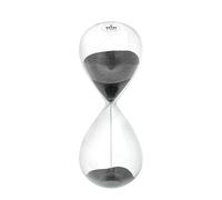Hourglass Sand Timer 2 Minutes, High Black Sand Clock 1 Min, Hand Blown Sand Watch Two Minute, Large Hour Glass Sandglass, Reloj de Arena 2 minuto for Home Yoga Game Decor