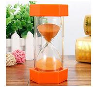 Hourglass Sand Timer 5/10/15/20/30min Sandglass Hourglass Sand Clock Egg Kitchen Timer Supplies Kid Game Gift Hourglass Timer (Color : Orange, Size : 10min)