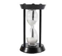 Hourglass Sand Timer Metal Timekeeper Classical Living Room Desk Decor Ornament Clock Retro