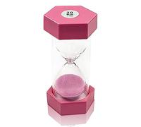 Hourglass Sand Timer Set - Decorative Children's Clock, 20 Min Pink
