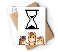 Hourglass Time Calculations Continue Postcards Envelopes Cards Mailing Year Horse