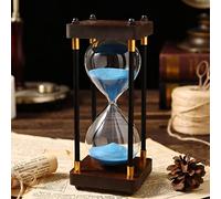 Hourglass, Timer 30/60 Minutes,sand Clock,Metal Bracket,children's Safety Hourglass,Versatile Classical,Office And Home Accessories,19 * 8.5(Blu,60 minutes (24 * 9.5cm))
