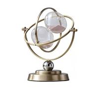 Hourglass Timer,Sand Clock,Antique Clock,Vintage Metal 360° Rotating Large, Brass-tone SandglassTimer 15 30 60 Minutes,education Creative Toy Office Home Decor Gifts(Brown Sand,60 minutes)